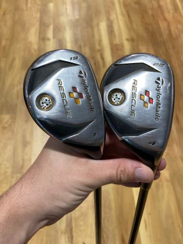Used Men's TaylorMade Burner Rescue Tour Launch Right Handed 3 & 4 Hybrid Combo Set | Regular Flex