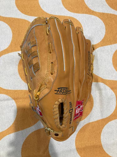 Brown Adult Rawlings Rbg36 LH Pitcher's Baseball Glove 12" (Used)