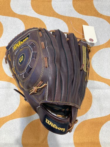 Brown Wilson Optima Gold Series LH Pitcher's Softball Glove 12" (Used)