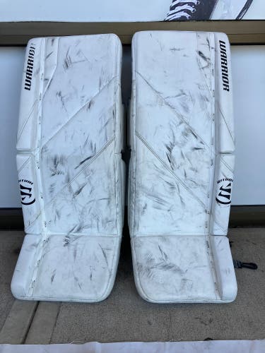 White 26+1 Warrior Ritual G7 Goalie Leg Pads (Used)