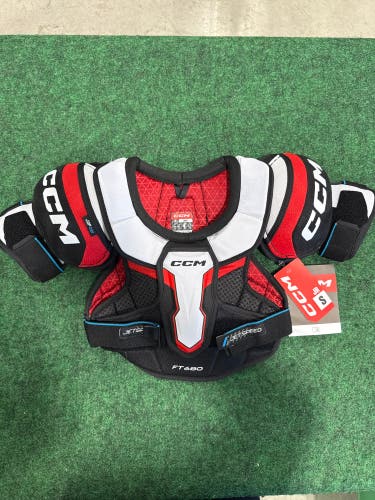 CCM JetSpeed FT680 Shoulder Pads (New) | Junior Small