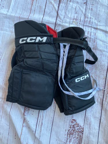 Black Youth Small CCM Y Flex 3 Hockey Goalie Pants (Used)