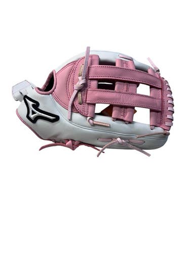 Used Mizuno Gmvp1300pf5lp Rh Throw Fastpitch Gloves White And Pink 13" 11835-s000209201