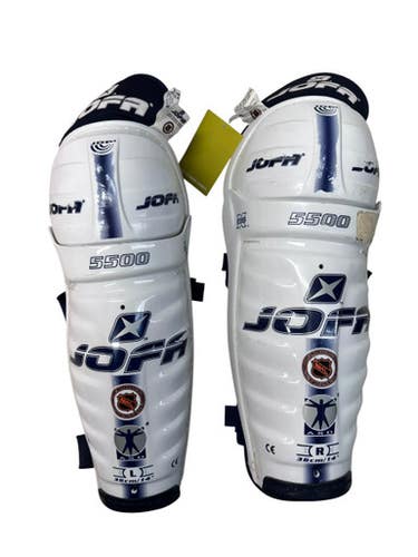 Used Jofa 5500 Senior Shin Guards White 14" 11835-s000209073