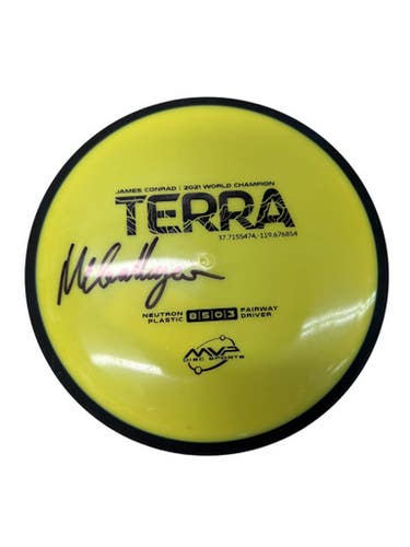 Used Mvp Gyro Terra Neutron Disc Golf Driver Yellow 172g 11835-s000207987