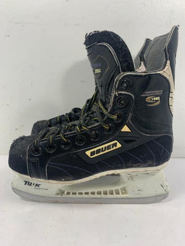 Used Bauer Supreme 1000 Junior 04 Ice Skates Ice Hockey Skates 11339-s000136008