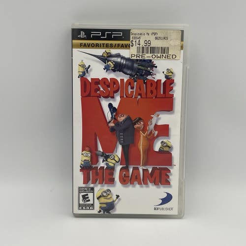 Despicable Me: The Game (Sony PSP, 2010) Complete CIB W/ Manual - CLEAN!
