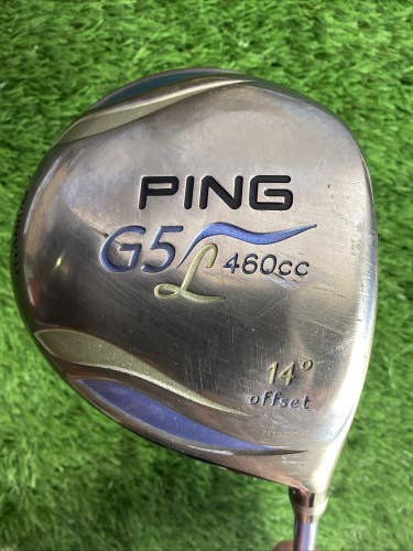 Ping G5 L Offset Ladies Driver 14* With Graphite Shaft