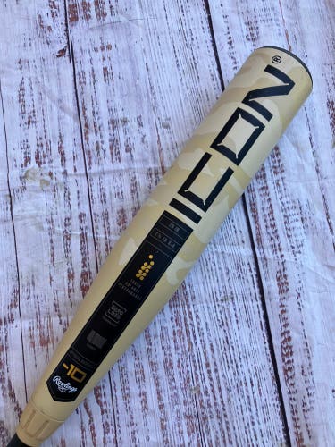 2025 Rawlings Icon Composite Bat USABat Certified (-10) Composite 19 oz 29" (Used)