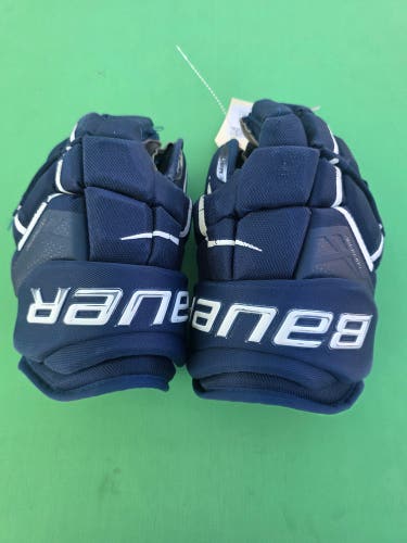 Blue Senior Bauer Supreme Ultrasonic Gloves 14"