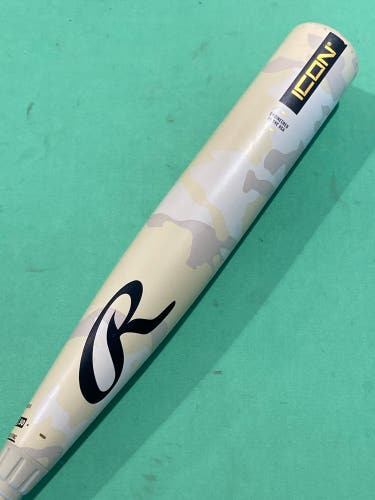 2025 Rawlings Icon Composite Bat BBCOR Certified (-3) Composite 30 oz 33" (Used)