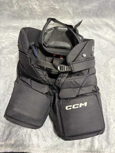 Black Junior Large CCM Axis F5 Hockey Goalie Pants (Used)