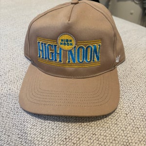 High Noon ’47 Hitch Snapback Hat Khaki Tan Embroidered Cap New No Tags