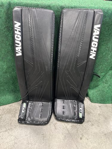 Black Intermediate Vaughn SLR4 Goalie Leg Pads (New) | 31"+ 2"