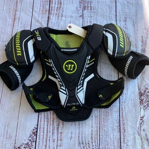 Large Junior Warrior Alpha DX3 Shoulder Pads (Used)