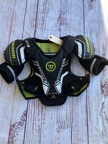 Large Junior Warrior Alpha DX3 Shoulder Pads (Used)