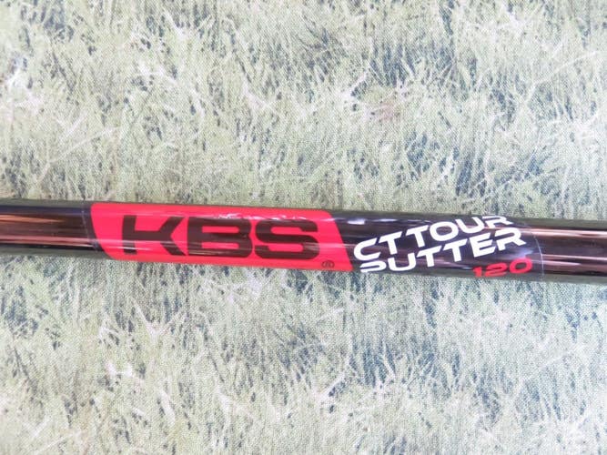 KBS CT TOUR 120 PVD BLACK SINGLE BEND 370 Putter Shaft 38" Uncut