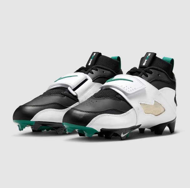 Nike Diamond Turf 93 TD Football Cleat-Sz 10.5 NWOB Wh/Blk  display picture 3