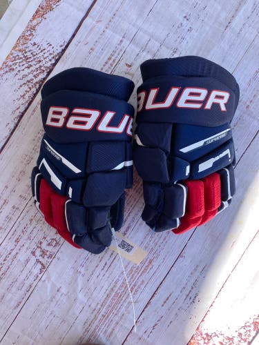 Blue Junior Bauer Supreme M3 Gloves 11" (Used)