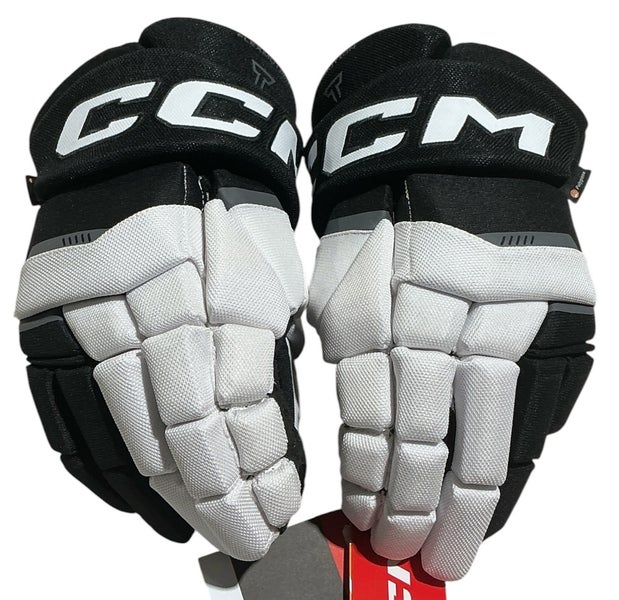 CCM Tacks Vector Premier Gloves 14” Black and White (New) 7971