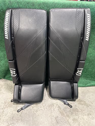 Black Intermediate Warrior Ritual G7 Pro Goalie Leg Pads (New) | 30" +1"