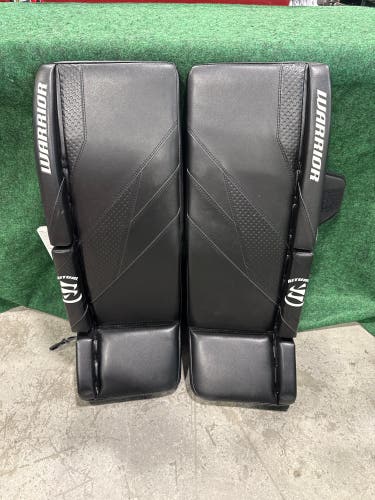 Black Intermediate Warrior Ritual G7 Pro Goalie Leg Pads (New) | 31" +1"