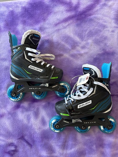 Youth Bauer XLP Inline Skates Regular Width Size adjustable 11k-1