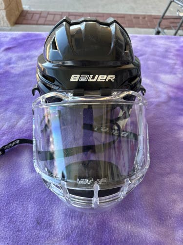 Black Medium Bauer Re-Akt 95 Helmet (Used)