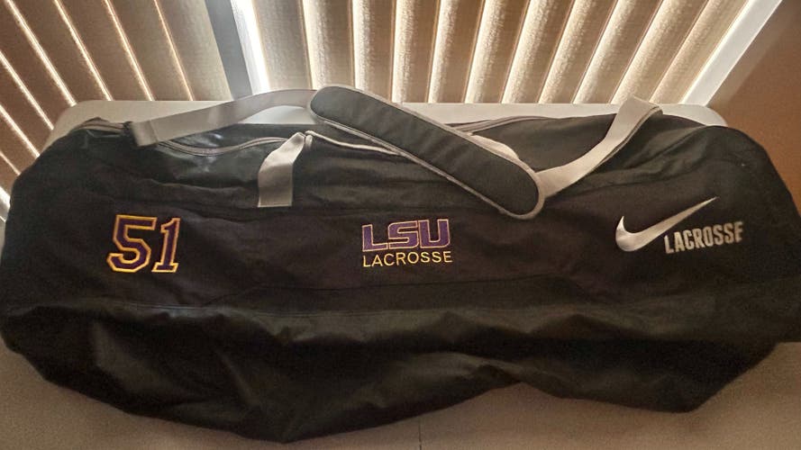 LSU Lacrosse NIke Shield XLarge Duffel