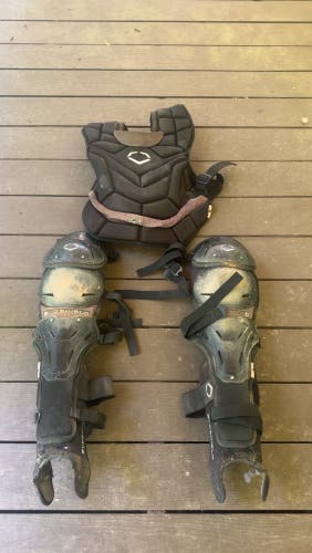 Black EvoShield Catcher's Set (Used)