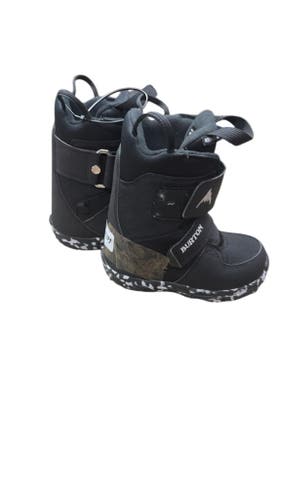 Burton Snowboard Boots Mini-Grom Black Used Size 10C