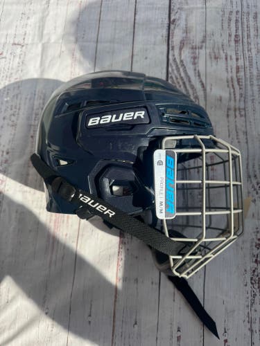 Navy Medium Bauer IMS 5.0 Helmet (Used)