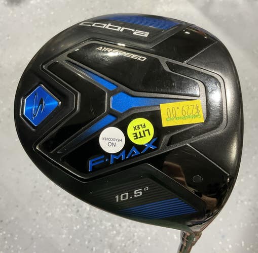 Cobra AIRSPEED F-MAX 10.5 Driver 44" 40 LITE Senior Flex Grahite MRH USED