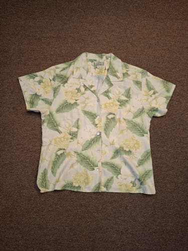 Tommy Bahama Mens Silk Resort Hawaiian Shirt Sz Large