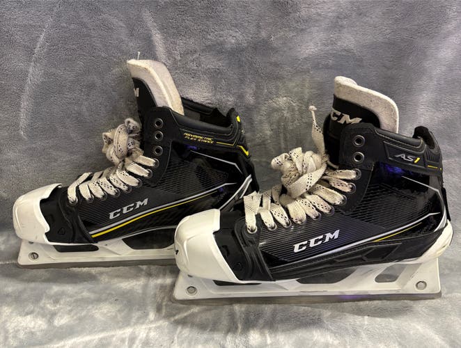 Senior CCM Super Tacks AS1 Hockey Goalie Skates Pro Stock 10 (Used)