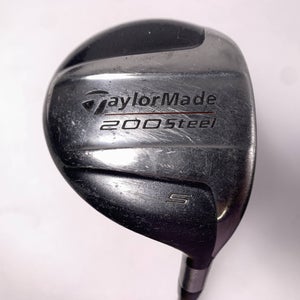 TaylorMade 200 Steel 5 Fairway Wood 18* Lite 80g Regular Graphite Mens RH