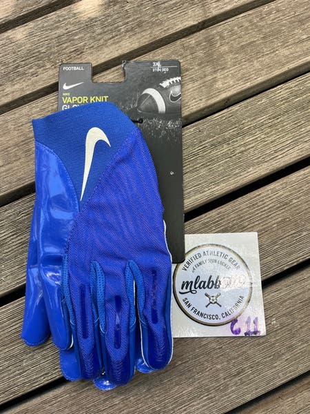 【XL】NIKE VAPOR KNIT 4.0 ネイビー アメフト グローブ Nike Vapor Knit 4.0 V2 Football Gloves * NFL Stock * NWT Size 3XL