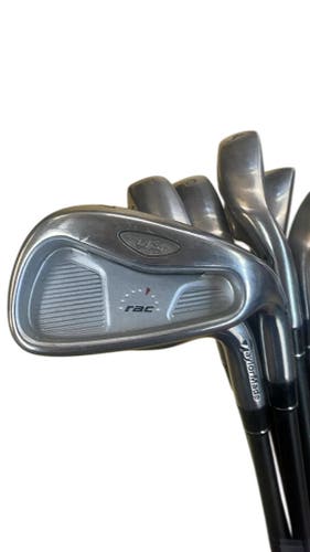 TaylorMade RAC OS Iron Set Used 3-9 Irons UG65 flex R shafts