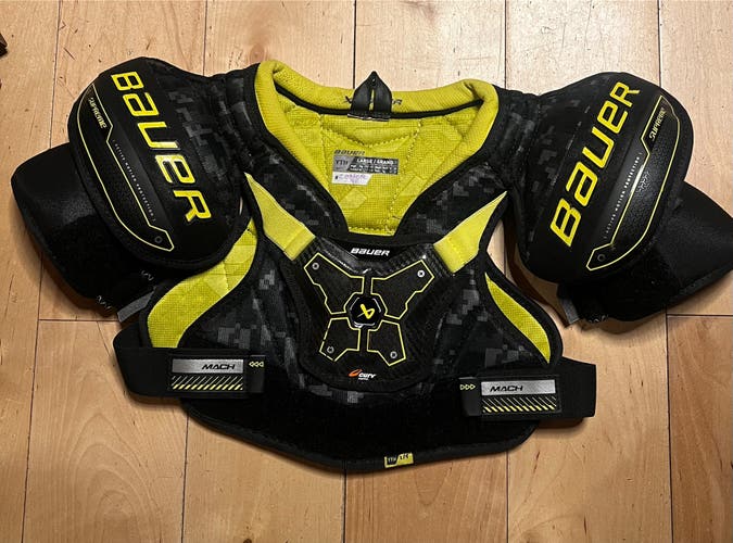 Large Youth Bauer Supreme Ultrasonic Shoulder Pads (Used)