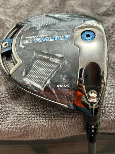 2024 Callaway Paradym AI Smoke Max Right Handed Driver Stiff Flex 9 Loft (Used)