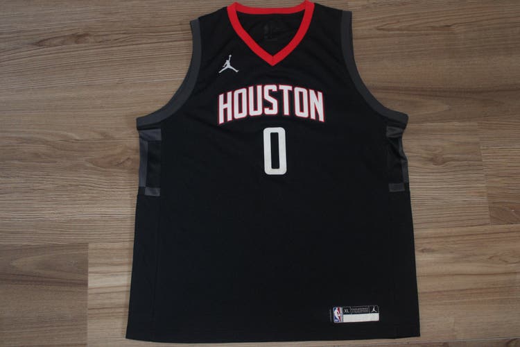 Russell Westbrook Houston
Rockets black NBA Jersey, Size XL