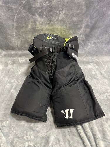 Black Junior Medium Warrior Alpha LX 30 Hockey Pants (Used)