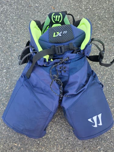 Blue Junior Large Warrior Alpha LX 20 Hockey Pants