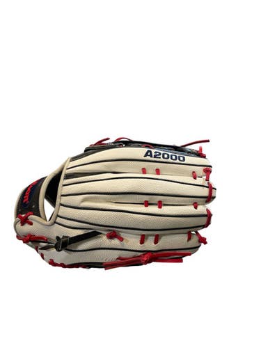 Used Wilson A2000 135ss Bb Sb Glove Lh Throw White Black Red 13 1 2" 11873-s000233611