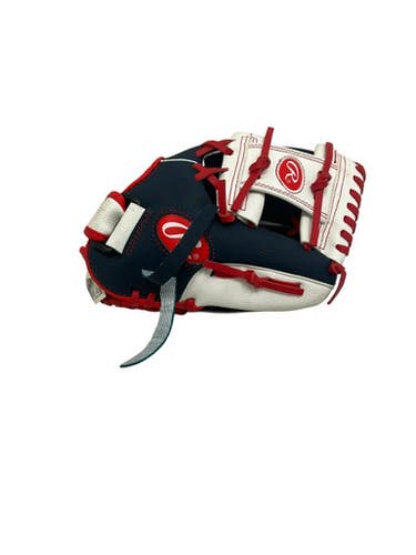 Used Rawlings Players Series 11" Rh Throw Baseball Glove White Red Navy 11692-s000151905