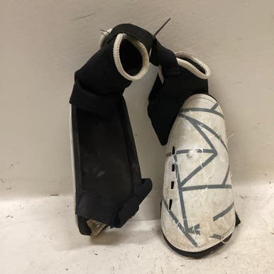 Used Soccer Shin Guards Junior White Lg 11725-s000482278
