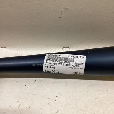 Used Rawlings Velo Acp Bb Sb Usssa 2 5 8 Bat 30" 11725-s000482980