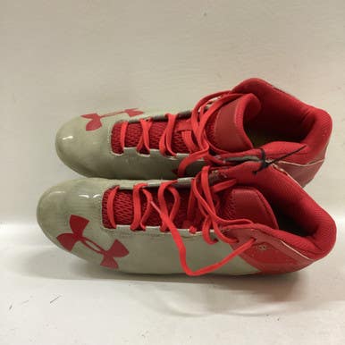 Used Under Armour Adult Fb Cleats Red Senior 10 11725-s000483126