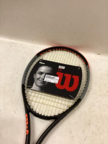 Used Wilson Burn 100 V4.0 Adult Tennis Racquet Black 4 1 2" 11725-s000502059