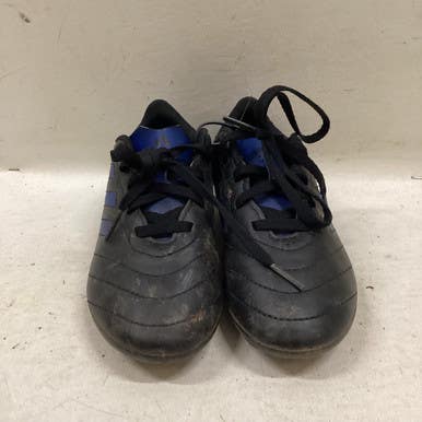 Used Adidas Soccer Cleats Black And Navy Blue Youth 13.5 11725-s000495422